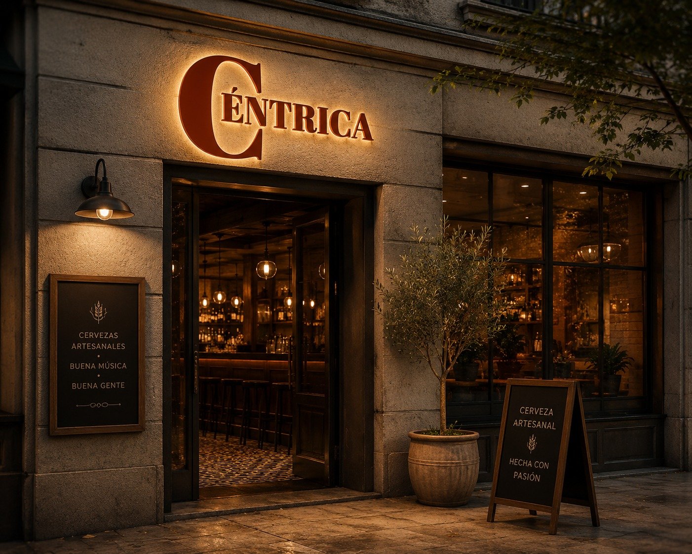 Branding Céntrica cerveza artesanal.
