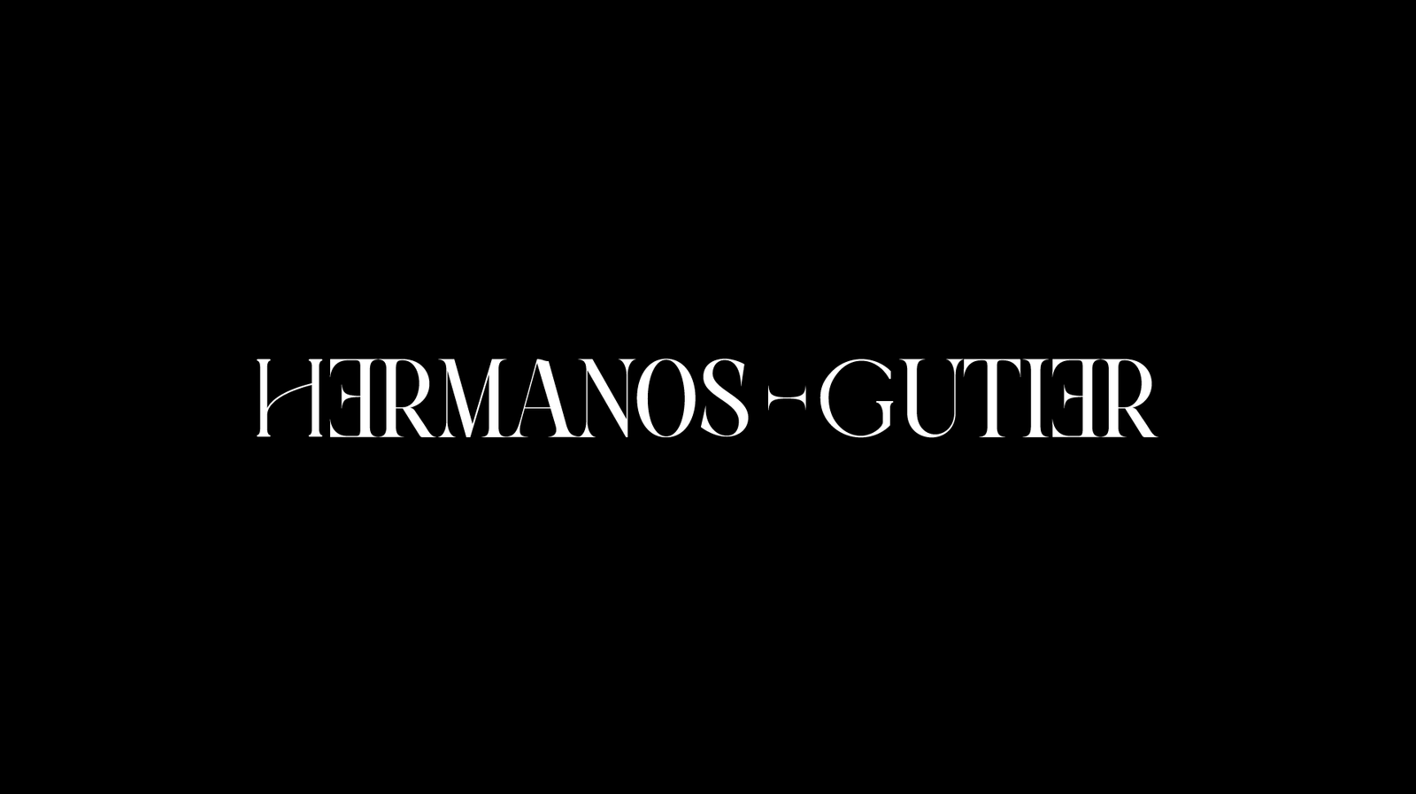 Rebranding para la productora audiovisual Hermanos Gutier, mostrando la nueva identidad visual de la marca.